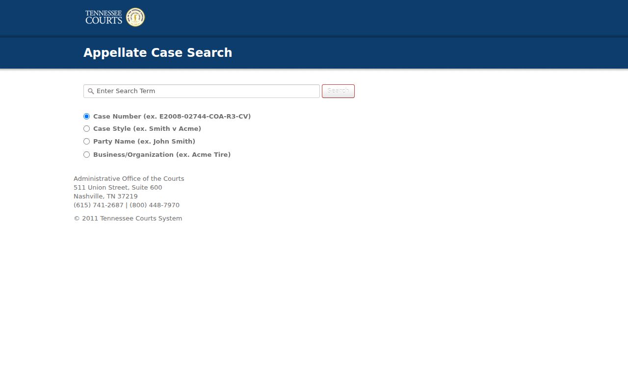 Tennessee appellate history for Jefferson County court records